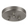 Multi-Port Canopies Three Light Multi-Port Canopy with Swag Hooks in Satin Nickel (1|MPC03SN)