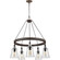 Loras Five Light Chandelier in Dark Weathered Iron (1|F3169/5DWI)