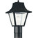 Polycarbonate Outdoor One Light Outdoor Post Lantern in Black (1|8275-32)