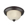 Geary Three Light Flush Mount in Bronze (1|77065-710)