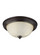 Geary Two Light Flush Mount in Bronze (1|77064EN3-710)