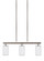 Oslo Three Light Island Pendant in Brushed Nickel (1|66160-962)