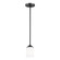 Kemal One Light Mini-Pendant in Midnight Black (1|6130701-112)
