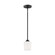 Windom One Light Mini-Pendant in Midnight Black (1|6102801-112)