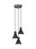 Towner Three Light Cluster Pendant in Brushed Nickel (1|5141303EN3-962)