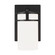 Robie One Light Wall / Bath Sconce in Midnight Black (1|4121601-112)