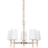Driscoll Five Light Chandelier in Satin Brass (1|3140405-848)