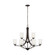 Elmwood Park Nine Light Chandelier in Bronze (1|3137309EN3-710)