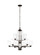 Franport Nine Light Chandelier in Bronze (1|3128909-710)