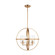 Alturas Three Light Chandelier in Satin Brass (1|3124673-848)