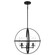 Alturas Three Light Chandelier in Midnight Black (1|3124673-112)