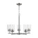 Oslo Five Light Chandelier in Brushed Nickel (1|31171-962)