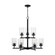 Oslo Nine Light Chandelier in Midnight Black (1|31172-112)