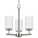 Oslo Three Light Chandelier in Brushed Nickel (1|31160EN3-962)