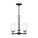 Oslo Three Light Chandelier in Midnight Black (1|31160-112)