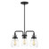 Belton Three Light Chandelier in Midnight Black (1|3114503-112)