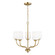 Windom Five Light Chandelier in Satin Brass (1|3102805EN3-848)