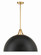 Soto Three Light Pendant in Matte Black + Antique Gold (60|SOT-18017-MK-GA)