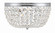 Nola Three Light Flush Mount in Polished Chrome (60|NOL-314-CH-CL-MWP)