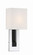 Brent One Light Wall Sconce in Polished Nickel / Black Forged (60|BRE-A3631-PN-BF)