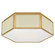 Bradford Two Light Flush Mount in Cream and Soft Brass (268|KS 4120CRE/SB-FG)