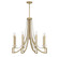 Helen Eight Light Chandelier in Warm Brass (51|1-8804-8-322)