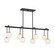 Couplet Eight Light Linear Chandelier in Matte Black with Warm Brass (51|1-6699-8-143)