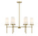 Haynes Six Light Chandelier in Warm Brass (51|1-2802-6-322)