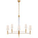Lyra Eight Light Chandelier in Hand-Rubbed Antique Brass and Crystal (268|TOB 5943HAB-L)