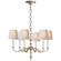 Channing Six Light Chandelier in Burnished Silver Leaf (268|TOB 5119BSL-NP)