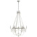Sharon Six Light Chandelier in Burnished Silver Leaf (268|SP 5031BSL-CG)