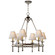 Classic Six Light Chandelier in Polished Nickel (268|SL 5814PN-NP)