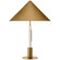 Mira LED Table Lamp in Antique-Burnished Brass And White Marble (268|KW 3607AB/WM-AB)