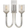 Reverie Two Light Wall Sconce in Clear Ribbed Glass and Polished Nickel (268|KW 2404CRB/PN)
