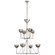 Alberto Eight Light Chandelier in Burnished Silver Leaf (268|JN 5005BSL)