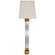 Edgar One Light Wall Sconce in Crystal with Brass (268|CHD 2713AB/CG-S)