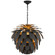 Cynara Six Light Chandelier in Matte Black and Gild (268|CHC 5158MBK/G)