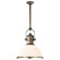 Country Industrial One Light Pendant in Antique Nickel (268|CHC 5136AN-WG)