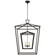 Darlana Double Cage Four Light Lantern in Aged Iron (268|CHC 2199AI)