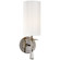 Drunmore One Light Wall Sconce in Polished Nickel with Crystal (268|ARN 2018PN/CG-WG)