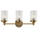 Ava Three Light Wall Sconce in Hand-Rubbed Antique Brass (268|AH 2202HAB-CG) Ava Three Light Wall Sconce in Hand-Rubbed Antique Brass (268|AH 2202HAB-CG)