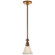 Boston One Light Pendant in Hand-Rubbed Antique Brass (268|SL 5125HAB/SLEG-WG)