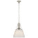 Prestwick One Light Pendant in Polished Nickel (268|CHC 5476PN-WG)