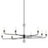 Orson Eight Light Chandelier in Black Iron (67|F9542-BI)