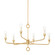 Orson Six Light Chandelier in Vintage Gold Leaf (67|F9531-VGL)
