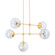 Ophelia Five Light Chandelier in Aged Brass (428|H726805-AGB)