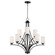 Deven Nine Light Chandelier in Black (16|20036SWBK)