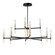 Flambeau LED Chandelier in Black / Antique Brass (16|16129CLBKAB)