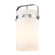Downtown Urban Glass in Cased Matte White Pilaster (405|G413-1S-8WH)