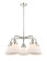 Ballston Urban Five Light Chandelier in Polished Nickel (405|916-5CR-PN-G41)
